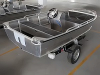 Bateau de vitesse en alliage d'aluminium soudé de 14 pieds pour véhicule nautique Yacht de pêche en alliage d'aluminium