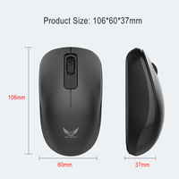 Mouse Nirkabel Kantor Bisnis Grosir Pabrik, Mouse USB Rumah Senyap, Mouse Ergonomis 2.4G untuk Notebook