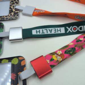 最小注文なしカスタマイズされたロゴポリエステルストラップネックストラップ、カラフルなUVプリントABSIDカードホルダー付き - Product Image 2