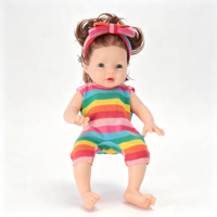 Poupée bébé réaliste en silicone de 12 pouces, complète avec des vêtements de poupée à la mode, de jolis cheveux, cadeau d'anniversaire ou de vacances pour enfants
