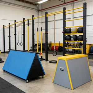 Parcours de Ninja Warrior élégant pour enfants, durable, version pour enfants, pour la cour - Entraînement sensoriel en mousse souple - Product Image 3