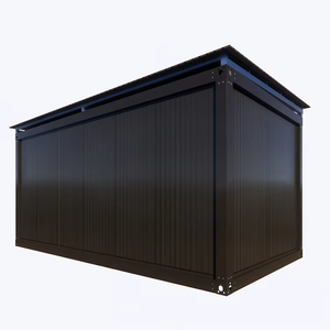 Casa Prefabricada de Contenedor de Lujo de 40 pies, Personalizada de Fábrica, Paquete Plano, 3 o 4 Dormitorios, Negra, de 2 Pisos, Hecha de Acero - Product Image 4