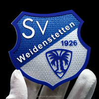 Écusson de football personnalisé en silicone Tatami pour équipe de soccer, étiquette thermocollante pour maillot, logo en caoutchouc souple, transfert thermique par sublimation, étiquette sportive