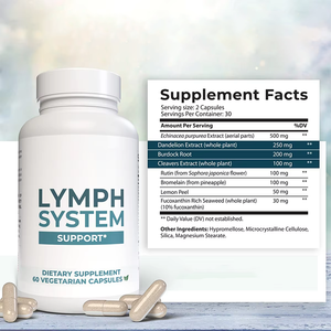 Suplemen Kapsul Dukungan Limfatik Dewasa Tidak Berlaku untuk Anak-anak dan Wanita Hamil Suplemen Kesehatan - Product Image 3