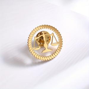 Ensemble de broches en métal doré <span class=keywords><strong>pour</strong></span> hommes et femmes, épinglettes vintage en forme d'arbre musical et de symbole du zodiaque, badges de mode <span class=keywords><strong>pour</strong></span> décoration de sac à vêtements - Product Image 4