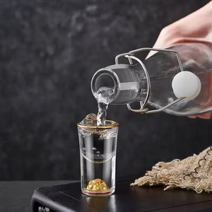 <span class=keywords><strong>Bouteille</strong></span> à boisson transparente Bulat 500ml 750ml 1000ml avec <span class=keywords><strong>bouchon</strong></span> pivotant grande capacité et joint en liège <span class=keywords><strong>pour</strong></span> usage domestique - Product Image 3