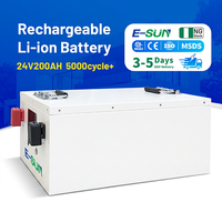 Stok Tersedia Sistem Penyimpanan Energi 12.8V280ah Baterai LiFePO4 Bebas Perawatan 25.6v 100ah 200ah Baterai Lithium Tenaga Surya untuk Cadangan