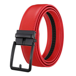 Cinturón de cuero dividido de alta calidad para hombre con aleación automática para hebilla hueco Formal y estilos occidentales de moda para venta al por mayor - Product Image 5