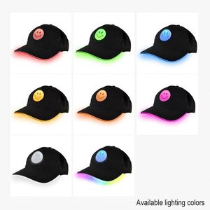 Tùy chỉnh <span class=keywords><strong>Led</strong></span> Logo Mũ bóng chày sợi quang sáng nhấp nháy phát sáng cho Rave bên đi xe đạp hiệu suất khuyến mại <span class=keywords><strong>LED</strong></span> huy hiệu - Product Image 3