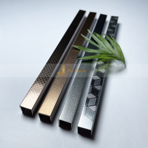Factory Customization U Shaped Stainless Steel <b>Tile</b> Edge Trim Durable & Waterproof for Apartment Floor Decoration - Product Image 1