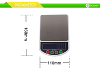 Balance de poche numérique SF415 600g-3kg 0.01g avec fonction de comptage, plateau en acier inoxydable, mini-balance pour bijoux OEM ODM