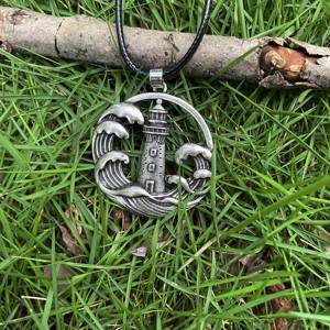 Collier pendentif tête de chèvre viking, crâne d'animal, punk, en acier inoxydable, avec chaîne en bambou - Product Image 4