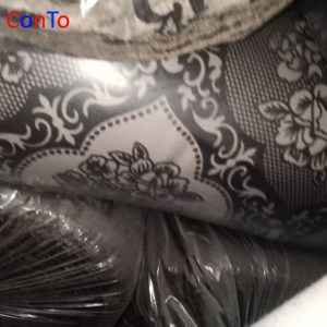 Tapicería de Jacquard de terciopelo flocado, sofá de <span class=keywords><strong>tela</strong></span> <span class=keywords><strong>Beige</strong></span> - Product Image 2