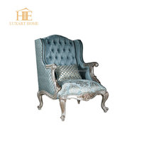 Nouveauté, fauteuils de salon de style français, chaises classiques de luxe en bois massif, fauteuil d'appoint