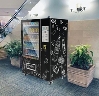 Distributeur automatique de boissons et de cigares ultra-résistant pour l'extérieur, réfrigérateur avec vérificateur d'âge 18+, paiement sans argent liquide