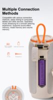 Enceinte colonne sans fil Bluetooth TG1117, portable, avec crochet, caisson de basses, TWS, en tissu, étanche IPX4, radio FM, Bluetooth, USB, idéale pour l'extérieur, cadeau.