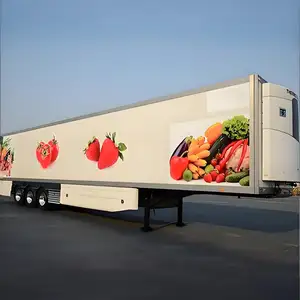 JT Factory Supply 3 4 ejes 40 pies 45 pies contenedor refrigerado remolque refrigeración furgoneta congelador semirremolque