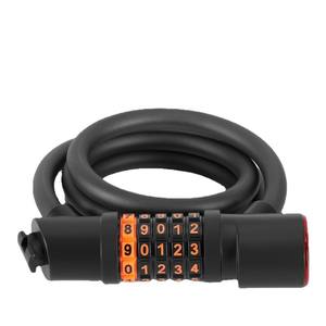 Antivol de vélo en câble d'acier Jekoo 361,5g en PVC avec lumière pour VTT et vélos de ville - Product Image 2