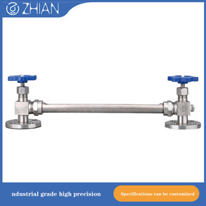 مقياس مستوى الماء بأنبوب زجاجي عضوي مع أنبوب فولاذ مقاوم للصدأ للقراءة فقط وأنبوب PTFE مقاوم للتآكل لقياس مستوى السوائل - Product Image 4