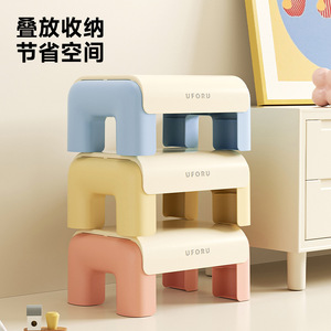 Taburete infantil An Zhenya de plástico antideslizante y grueso para baño y cambio de zapatos, capacidad de 100 kg - Product Image 2