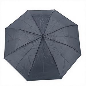 Paraguas Promocional con Logotipo OEM, Plegable en 2 Secciones, Resistente al Viento, Negro, con Mango en J, Regalo Empresarial, para Viajes - Product Image 2