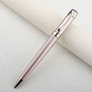 New Arrival Advertising Logo Light Pink Metal Heavy Rose Gold and <b>Silver</b> Ball <b>Pen</b> - Product Image 1