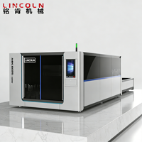 Machine de découpe laser à fibre LINCOLN 3015 1500W Max FSCUT1000S avec table d'échange et IA automatique pour la découpe de précision de pièces automobiles