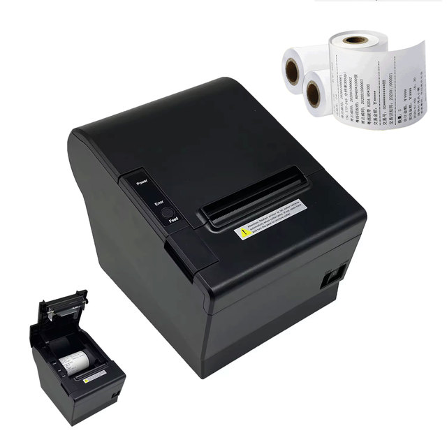 Factory Price 3inch Auto Cutter POS Thermal Receipt Printer 80mm USB Printer with High Speed 300mm/s