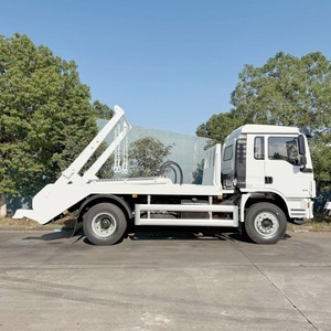 Swing Arm Skip <b>Bin</b> Garbage Truck Urban Municipal Waste Collection Shacman 10CBM <b>Automatic</b> Loading Efficient Waste Recycling - Product Image 6