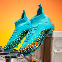 Crampons de football pour hommes FG/AG Chaussures de football antidérapantes Chaussures de football légères et respirantes pour l'athlétisme en plein air