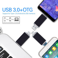 Venta al por Mayor de Nuevas Memorias USB 2.0 OTG 3 en 1 de Plástico de 4GB-128GB con Garantía de 3 Años para Teléfonos Móviles