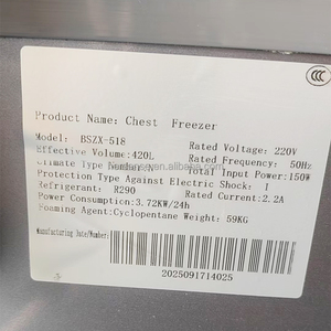 Congélateur coffre haute capacité 518L avec système intelligent à double porte et conception peu encombrante pour les foyers modernes, réfrigérateur sans congélateur - Product Image 6