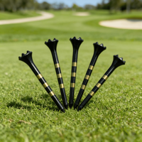 Tees de golf en plastique personnalisés avec logo, professionnels, de précision, durables, en gros, accessoires de golf en vrac pour les magasins spécialisés