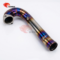 أنبوب مدخل التوربو التيتانيوم الأرجواني لسيارة هوندا سيفيك تايب آر FK8 2.0T K20C1 2017-2021