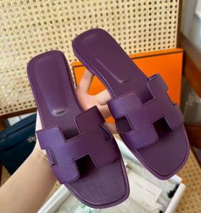 Ladies' Solid Color Trendy Square Toe <strong>Flat</strong> <strong>Sandals</strong> with Genuine Leather Upper Lightweight &amp; Anti-Odor for Summer Beach Use - Product Image 2