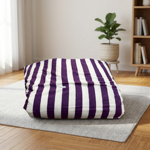 Tissu violet tendance à rayures grande capacité pour sacs, vêtements et rideaux – Impression personnalisée – Vente chaude - Product Image 1