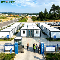Maison préfabriquée mobile de luxe de haute qualité, extensible, bureau temporaire, maisons conteneurs extensibles pour bureaux modulaires