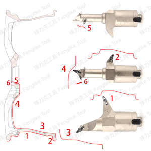 ["Không có sản phẩm tương tự trực tuyến"] Độ chính xác cao kết hợp nhàm chán Bar & công cụ chủ cho ô tô xe bánh xe trung tâm công cụ gia công - Product Image 6