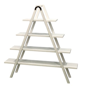 Étagère en bois blanc Antique, 1 pièce, jouet Vintage, 4 niveaux, pour exposer des idées - Product Image 1