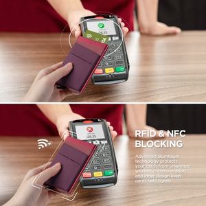 TVC104 Portefeuille automatique pop-up en aluminium de poche miniature en gros, portefeuilles simples pour cartes bancaires, cartes de crédit, RFID - Product Image 3