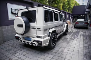 W463 WD Kit carrosserie G500 G55 <span class=keywords><strong>G53</strong></span> G55 G550 Amgbs Kit carrosserie large Pare-chocs avant Pare-chocs arrière Protection latérale Couvre roue Hood1998-2018 avant - Product Image 5