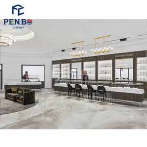 Freistehende Glasvitrine für Juweliergeschäfte in Einkaufszentren, Schmuckvitrine aus Gehärtetem Glas für Werbung im Innenbereich - Product Image 3