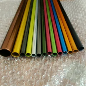 Custom Design Colorful Aluminum Alloy Pipe And Aluminum Tube Round Golden Anodized