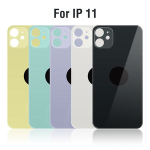 Vetro Posteriore Completo per <span class=keywords><strong>iPhone</strong></span> <span class=keywords><strong>11</strong></span>, Copertura in Vetro per Scocca Posteriore con Nastro Adesivo per Sostituzione Mobile <span class=keywords><strong>iPhone</strong></span> Senza Logo - Product Image 1