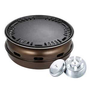 Parrilla Coreana Comercial de Carbón de Hierro Fundido para Restaurante, Horno de Barbacoa con Caja de Aceite Ecológica - Product Image 1