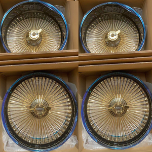 ล้อซี่ลวดอะลูมิเนียมใหม่ 4 ชิ้น ขนาด 26 นิ้ว 5x120.65/5x127 มม. ผิวโครเมียม ET 25 มม./20 มม. สำหรับรถยนต์นั่งส่วนบุคคล - Product Image 6