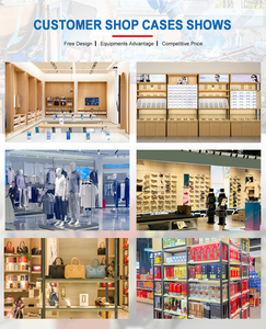 Estanterías de Exhibición para Cosméticos con Logotipo de Marca, Accesorios para Perfumería, Vitrinas de Metal, Madera Blanca y Melamina, Estante de Pared - Product Image 4