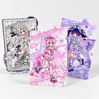 Cartes à collectionner d'anime découpées sur mesure, en papier écologique et durable, forme personnalisée, fabricant d'impression de cartes OEM