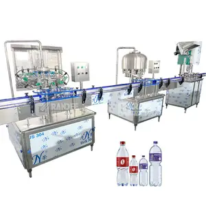 Automatic Linear Type Carbonated Beverage Drinking Water Bottle Packaging Filling Making Machine