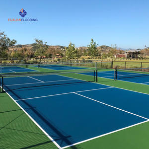Azulejos de suelo entrelazados de material TPE respetuosos con el medio ambiente, superficie de deporte al aire libre antiarañazos para canchas de tenis/Pickleball, gimnasios escolares - Product Image 4